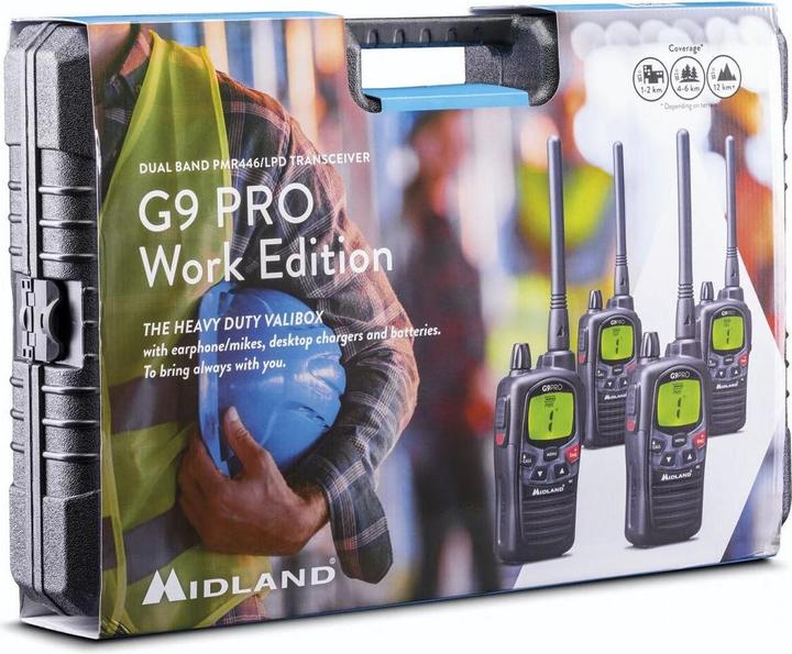 Actual product image Midland G9 Pro 4 packs, PMR446 (12 km)