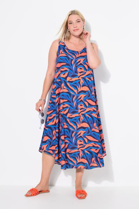 Produktbild Ulla Popken Kleid, Korallenmuster, Rundhals, ärmellos (50, 52)