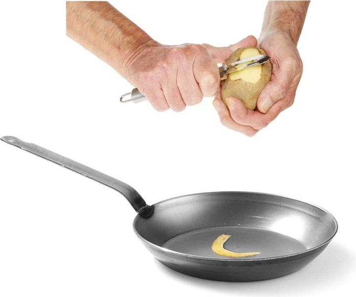 Produktbild Hendi Klassik Bratpfanne Flachstahl (24 cm, Bratpfanne, Stahl)