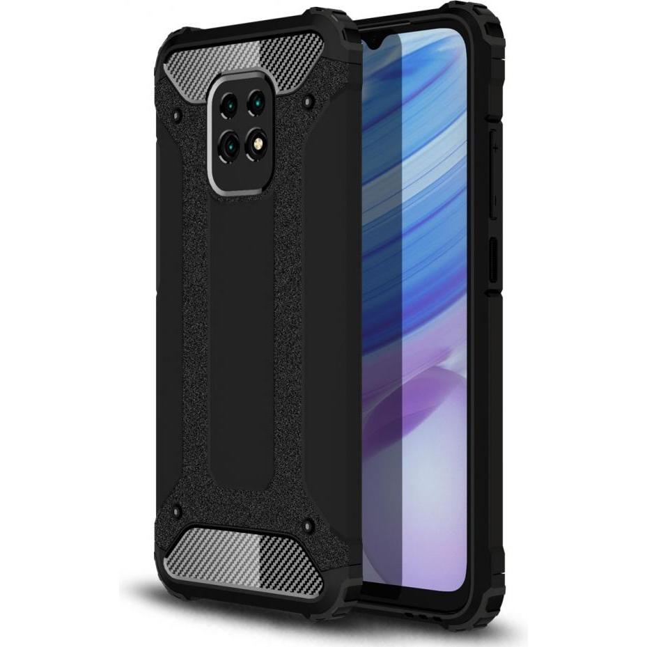 Screenguard AdventureCase Xiaomi Redmi 10X 5G Hybrid Hülle (Xiaomi Redmi 10X 5G), Smartphone Hülle, Schwarz