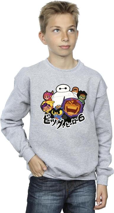Produktbild Disney Big Hero 6 Baymax Group Manga Sweatshirt Jungen (104)