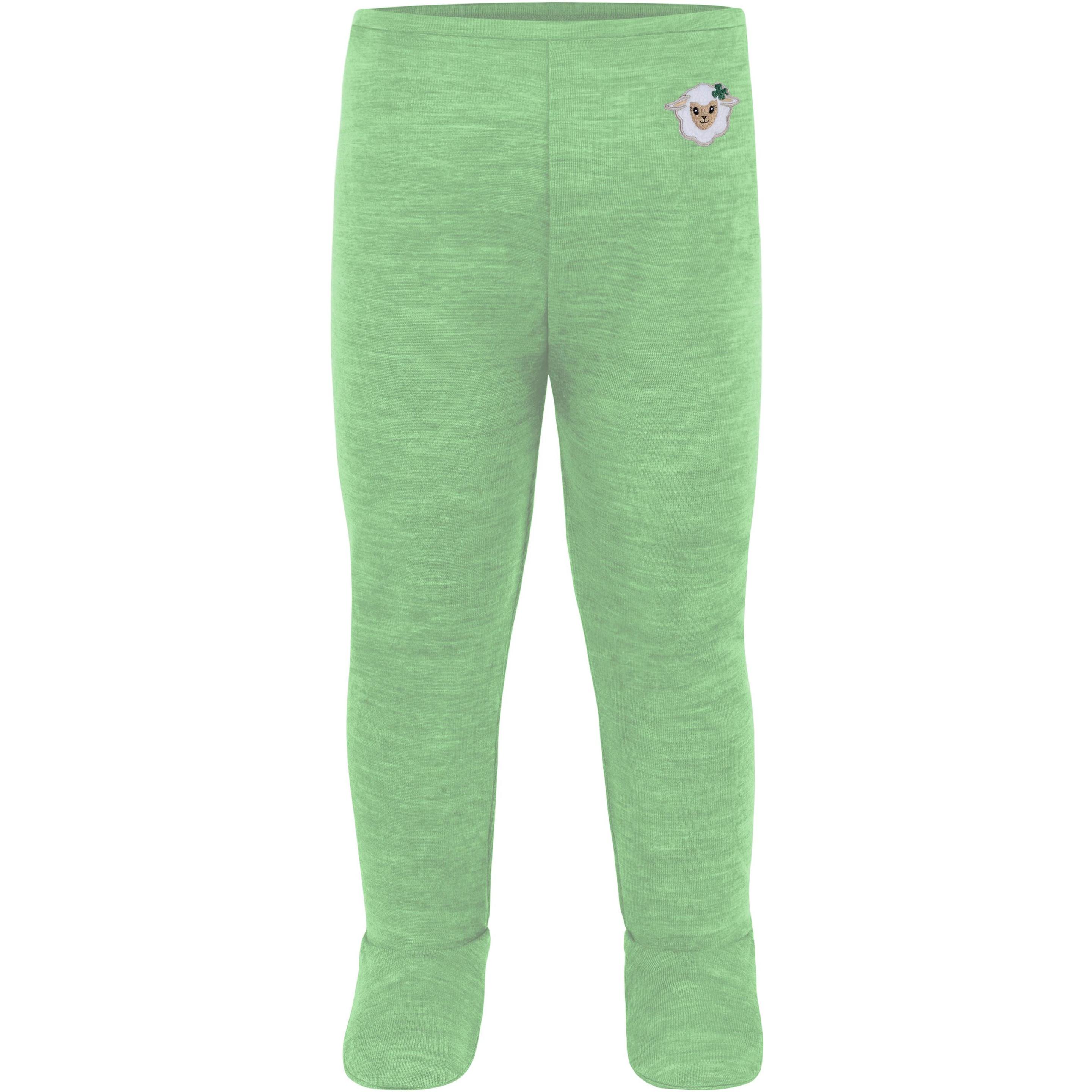 Thumbnail - Normani, Herren, Body, Baby Merino Wickelbody Langarm "Kaitaia" und Baby Merino Hose „Silverdale" - 9625, Grün, (86)