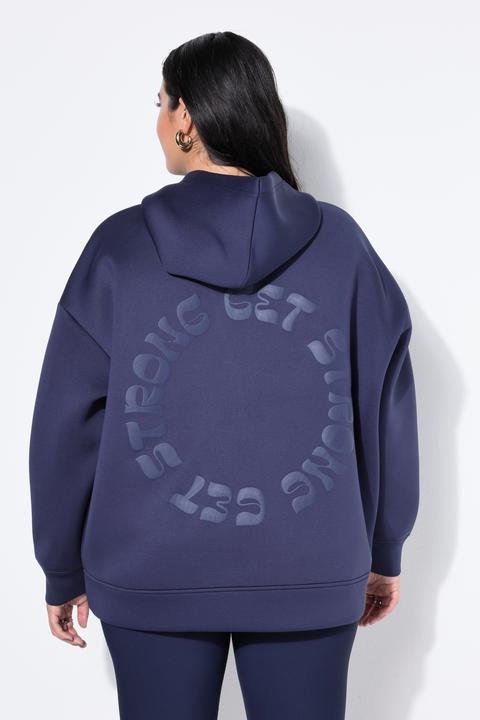 Produktbild Studio Untold Scuba-Jacke, Oversize Shape, Kapuze, toniger Print (56)