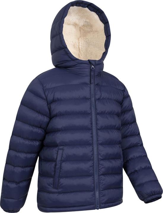 Actual product image Mountain Warehouse Childrens/Kids Seasons Faux Fur Lined Padded Jacket (146, 152)