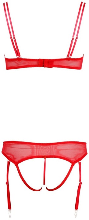 Actual product image Cottelli Collection Bra set Strip red (S)