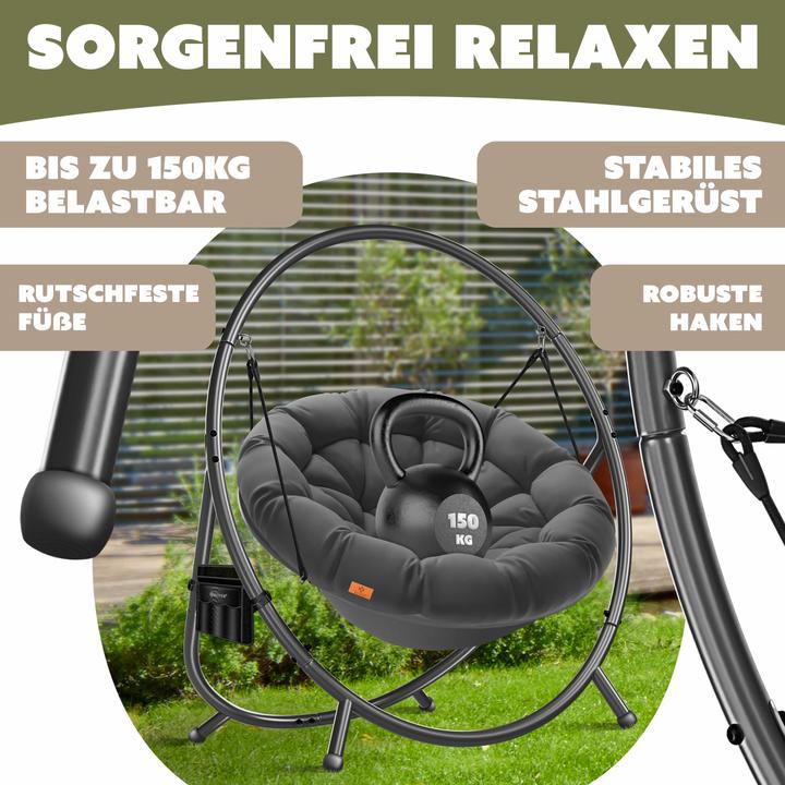 Image du produit Kesser Fauteuil suspendu avec support (150 kg)