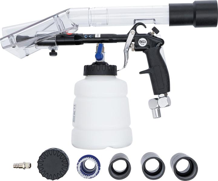 Produktbild BGS Druckluft-Reinigungspistole mit Bürsten- und Saugaufsatz 7-tlg.