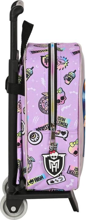 Actual product image Monster High School rucksack with wheels Best boos Purple 22 x 27 x 10 cm