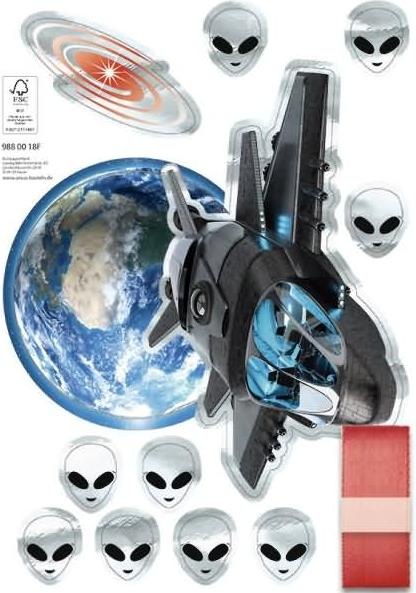 Produktbild Ursus Deko-Set für Schultüten easy line Spaceship