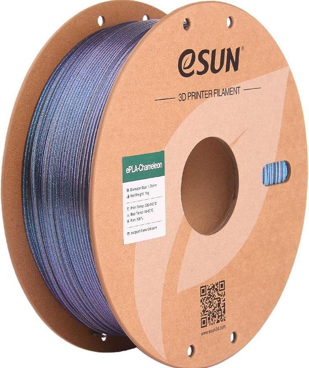 Actual product image eSUN ePLA-Chameleon Black Filament 1.75mm 1Kg (PLA+, 1.75 mm, 1000 g, Black)