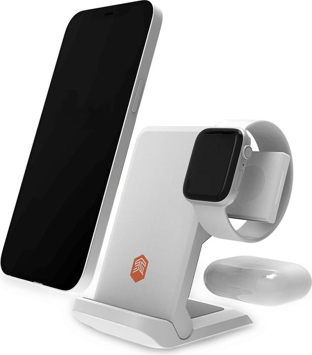 Produktbild STM ChargeTree Go Headphones, Smartphone, Smartwatch, Watch White USB Wireless charging Indoor (20 W)