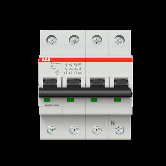 Immagine prodotto ABB S203M-C4NA Interruttore automatico C-Char., 10 2CDS273103R0044