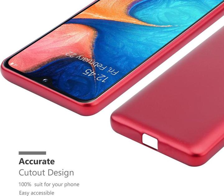 Actual product image Cadorabo TPU Matt Metallic Cover (Samsung Galaxy A20e)
