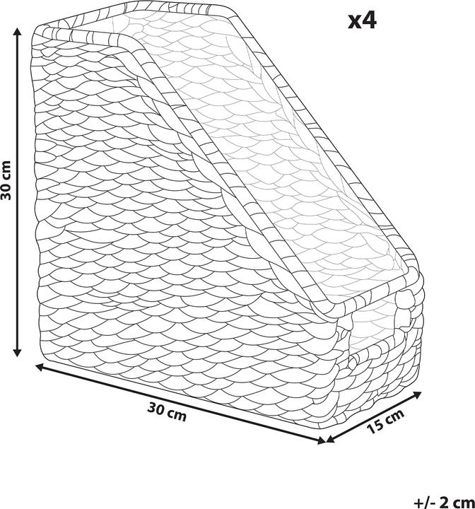 Produktbild Beliani Baoloc (4 x, 30 x 15 x 30 cm)