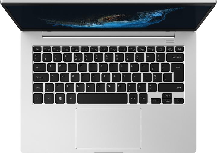 Actual product image Samsung Galaxy Book2 Go 4 | 128GB 5G | silver | EN (14", 128 GB, 4 GB, DE, Snapdragon 7c Plus Gen 3)