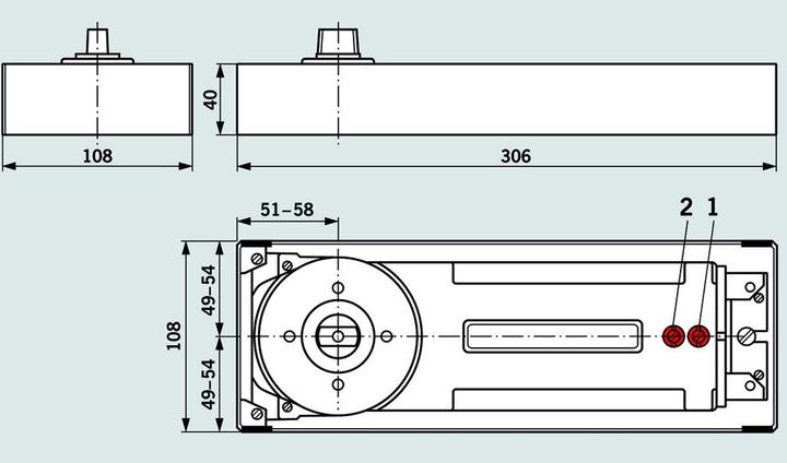 Productafbeelding Dormakaba Vloerveer BTS 84 (Interieur)