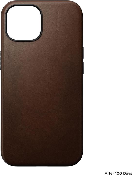 Immagine prodotto Nomad Cover posteriore in pelle moderna per iPhone 15 Marrone (Apple iPhone 15)