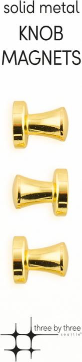 Produktbild Three by Three Metal Knob (3 x)