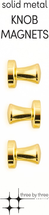Produktbild Three by Three Metal Knob (3 x)