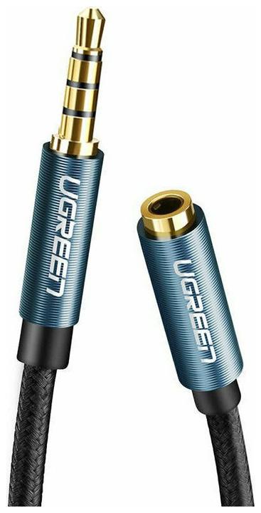 Image du produit Ugreen AUX jack audio extender 3.5 mm AV118, 1,5m (bleu) (1.50 m, Jack 3,5 mm (AUX))