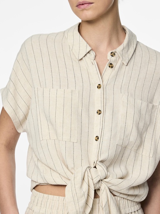 Produktbild Pieces PCVINSTY Bluse aus Leinengemisch (M)