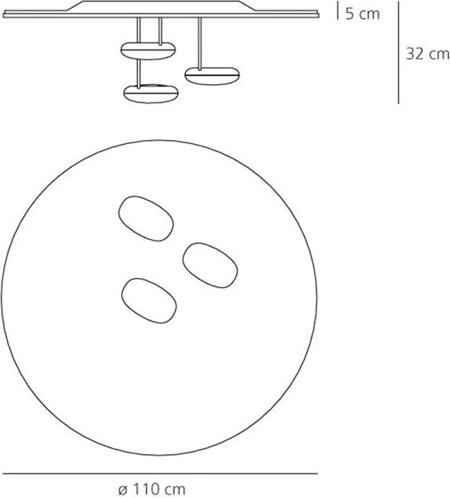 Produktbild Artemide Droplet LED Deckenleuchte (4230 lm)
