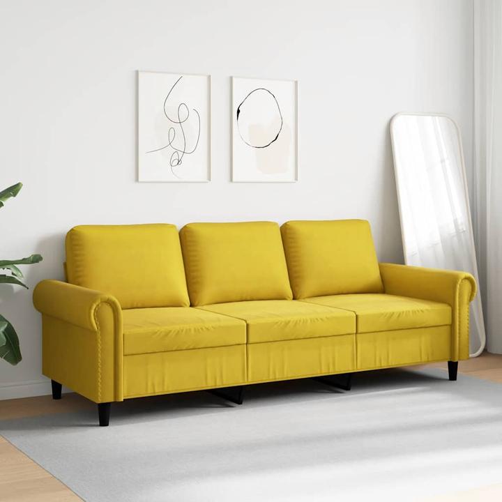 Produktbild vidaXL 3-Sitzer-Sofa 180 cm Samt (3-Sitzer)