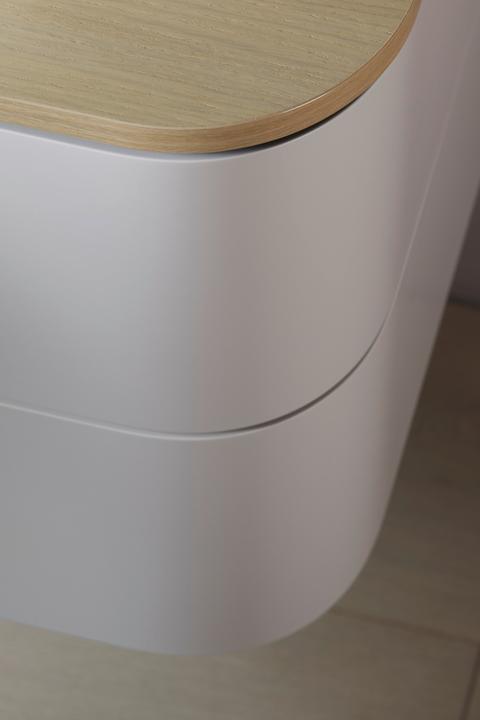 Produktbild Duravit Happy D.2 Plus Konsole HP031K, 1300x550 mm, 1 Auschnitt rechts, für Waschtischunterbau HP49