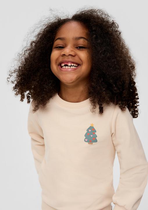 Produktbild s.Oliver Sweatshirt Sweatshirt mit Weihnachts-Motiv (116, 122)