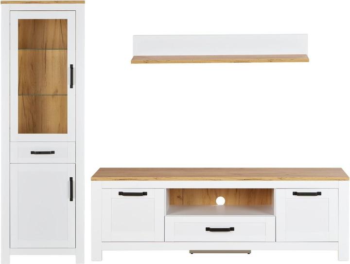 Produktbild Homestyle4u Wohnwand Anbauwand Landhaus