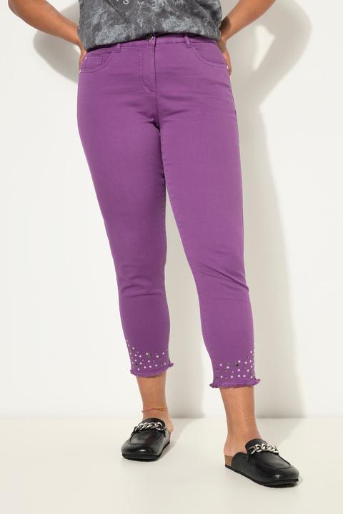 Immagine prodotto Angel of Style 7/8-Twillhose, verzierter Fransensaum, 5-Pocket (56)