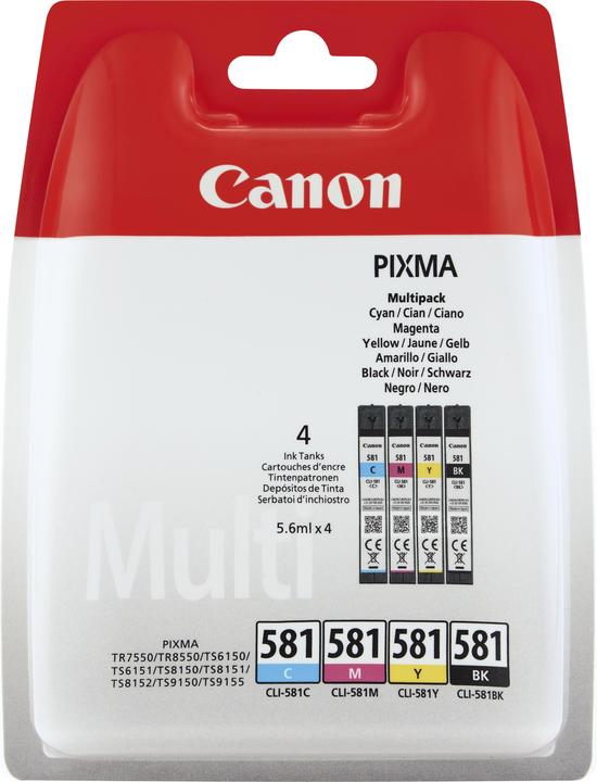 Produktbild Canon CLI-581 Multipack (M, BK, C, Y)