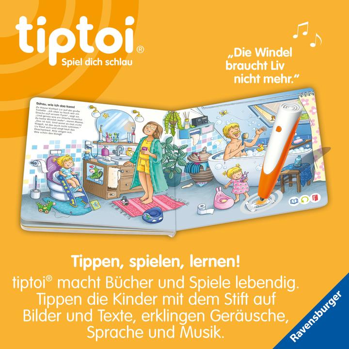 Actual product image tiptoi Abenteuer Grosswerden: Liv geht aufs Töpfchen (German, Sandra Grimm, Stéffie Becker, 2025)