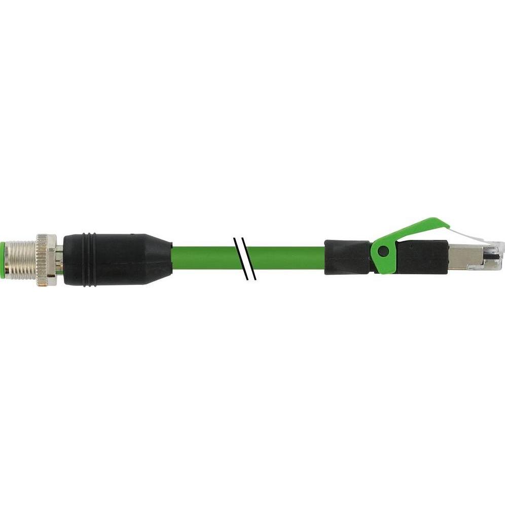 Murr Elektronik 7000-44711-7960500 Sensor-/Aktor-Steckverbinder, konfektioniert, Elektronikkabel + Stecker, Grün