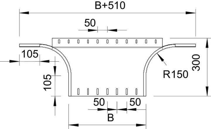 Actual product image OBO Bettermann Add-on branch piece RAAU 650 VA4571 (6000 cm)