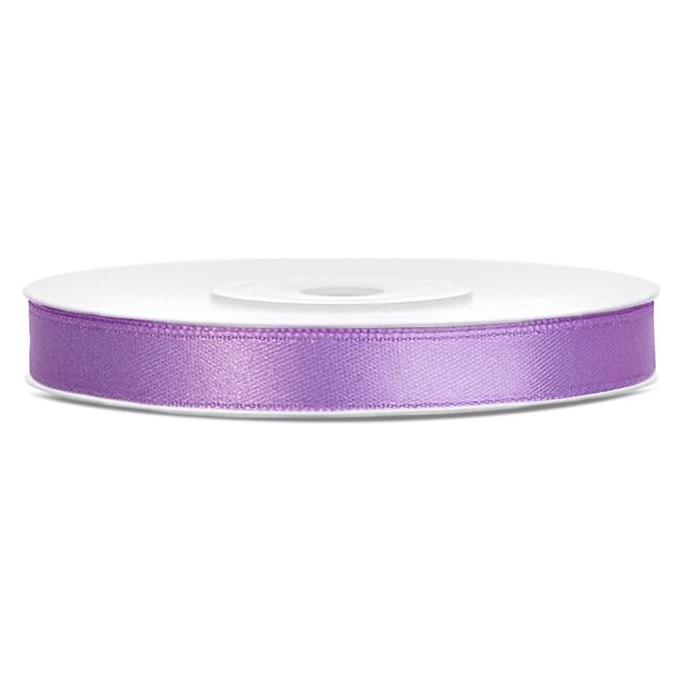 Partydeco, Cadeauverpakking, Satijnlint, Lavendel, 6mm/25m (1 St./25 Lm)