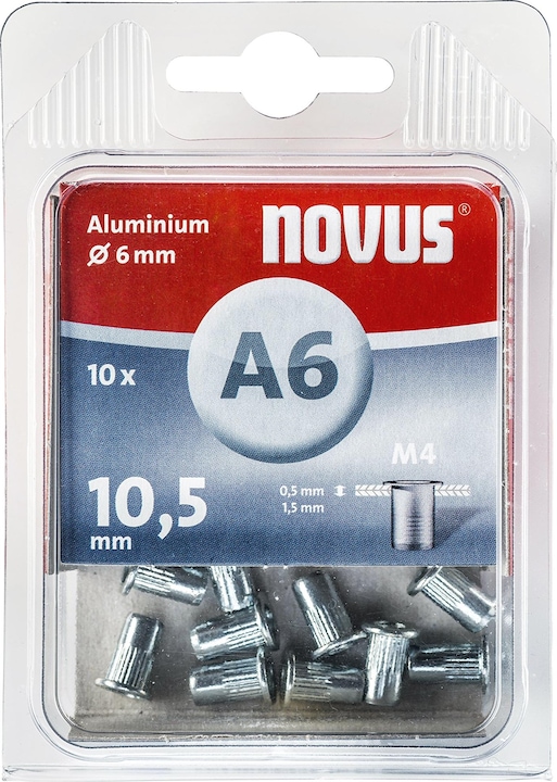 Produktbild Novus Blindnietmutter (Ø x L) 6 mm x