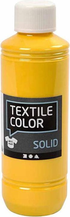 Produktbild Creativ Company Textile Color Deckende Textilfarbe – Gelb, 250 ml (Gelb, 250 ml)