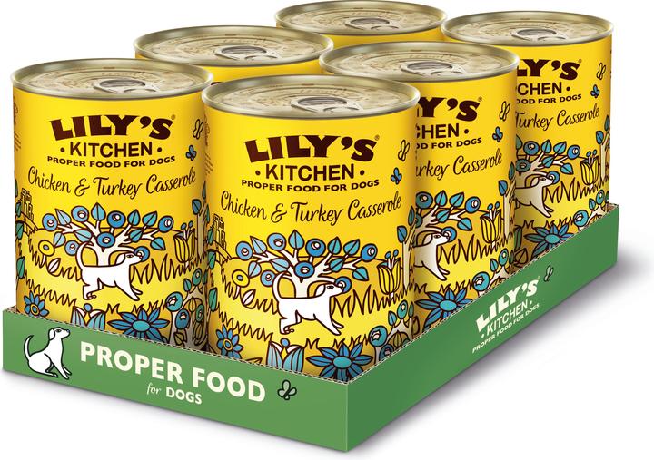 Lily's Kitchen Pollo e tacchino (Adulto, Senior, Junior, 6 pz., 2400 g)