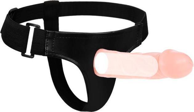 Bijoux Indiscrets Strap-On mit hohlem Dildo 16 cm