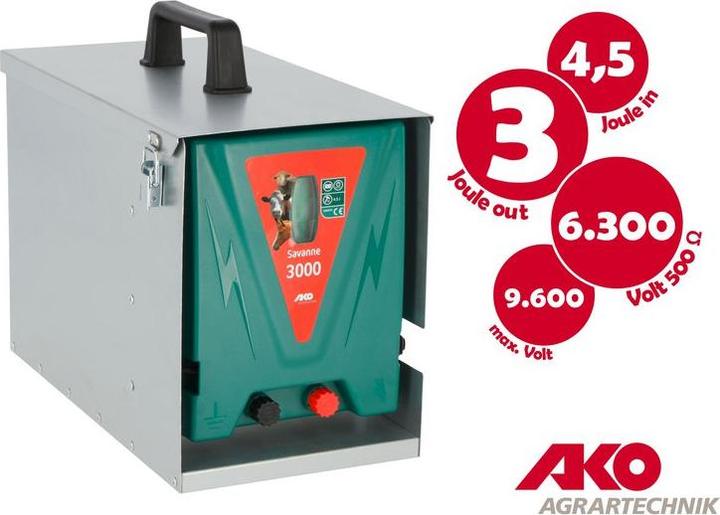Image du produit AKO Savanne 3000 incl. boîte métallique Electrificateur