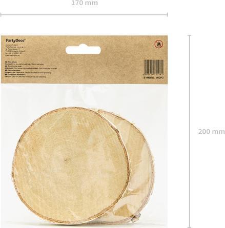 Immagine prodotto Partydeco Rondins de bois - 12 cm (2 x)
