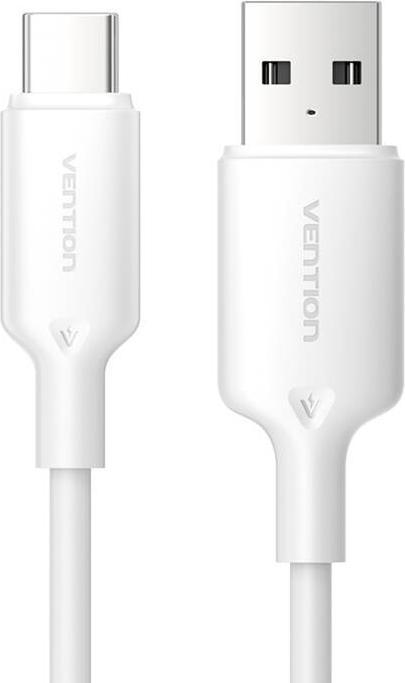 Produktbild Vention USB 2.0 A to USB-C 3A cable CTQWF 1M (white) (1 m, USB 2.0, 60 W)