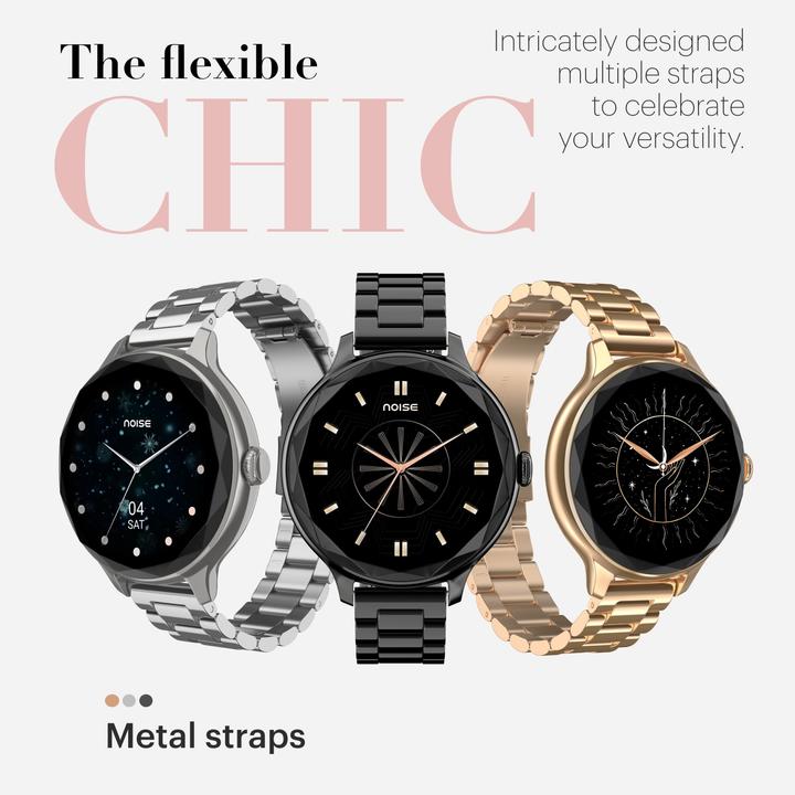 Actual product image Noise NoiseFit Diva Smartwatch Metallic Rose Gold (30 mm)