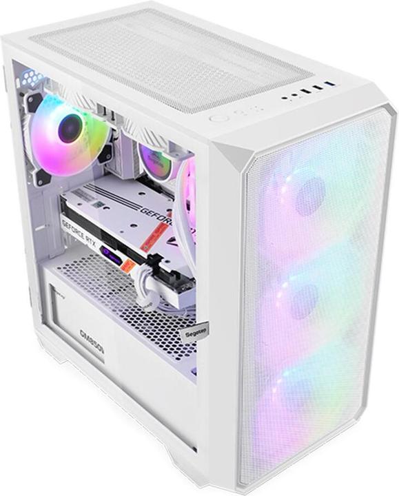 Actual product image Segotep Alpha White Case (mATX, Mini-ITX)