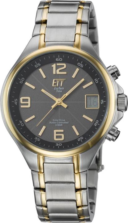 Produktbild Conrad Components Eco Tech Solar Funk Herrenuhr (Analoguhr, Funkuhr, Digitaluhr, 40 mm)