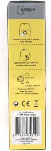 Image du produit Benson Capuchon avec LED