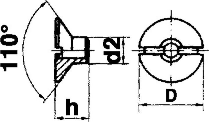 Produktbild Werkstarck Senkmuttern (M6)