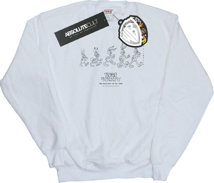 Actual product image Looney Tunes Mens Bugs Bunny Evolution Sweatshirt (4XL)
