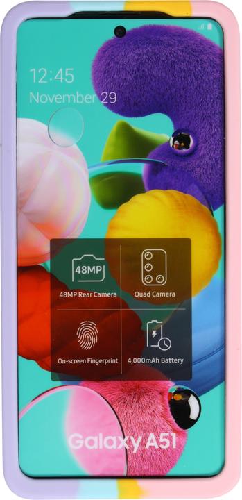 Actual product image PhoneLook Sleeve Silicone Bubbles Anti-Stress Rainbow (Samsung Galaxy A52)